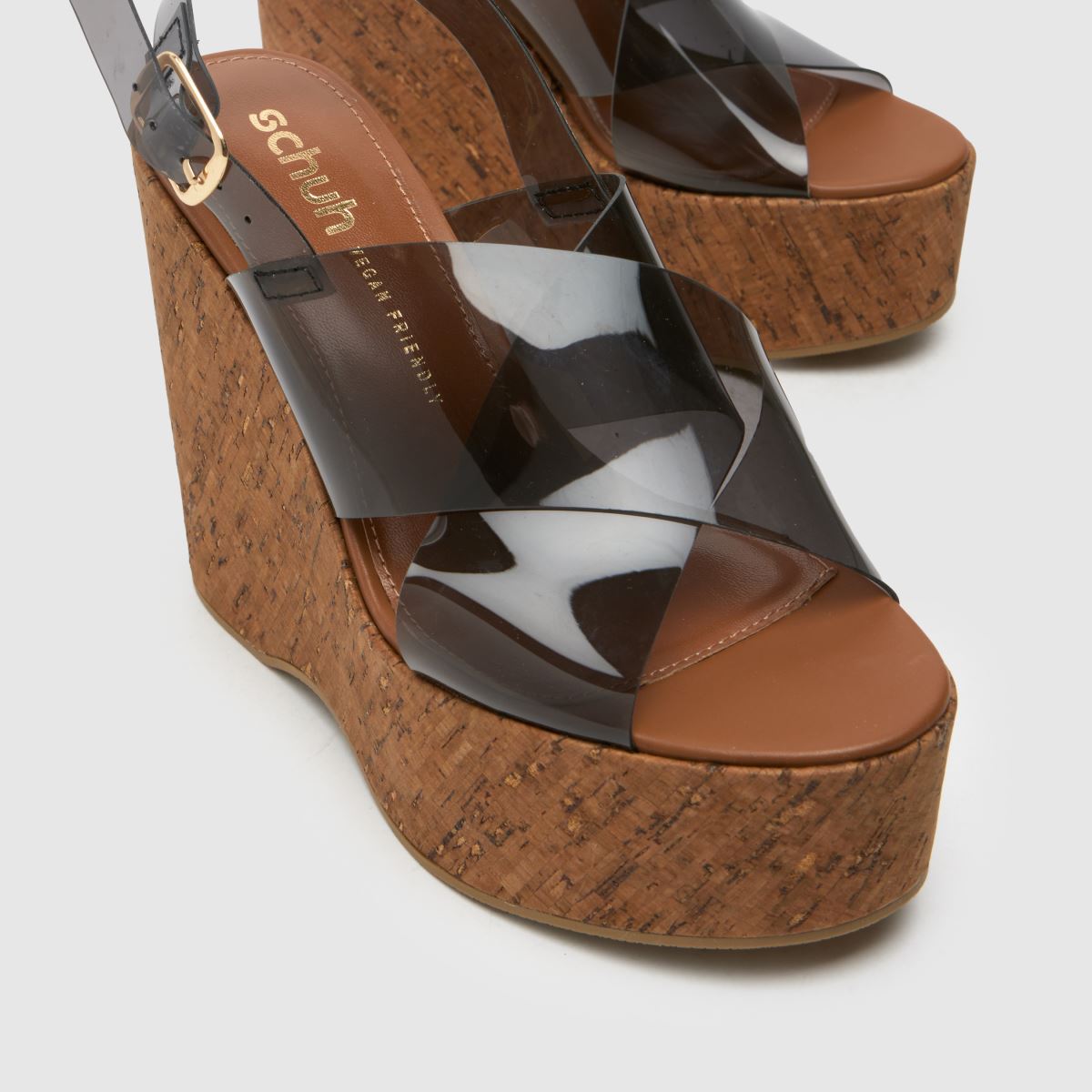 schuh Valentina Cork Wedge in Brown schuh Valentina Cork Wedge 4