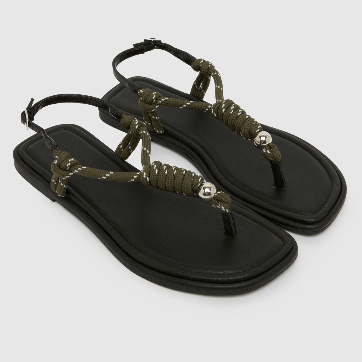 schuh Talisha Rope Sandals in Green, Size: 3 (EU 36)
