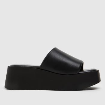 schuh black tamera flatform mule sandals schuh black tamera flatform mule sandals