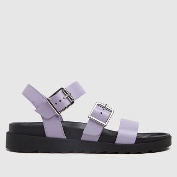 schuh lilac chaser leather chunky buckle sandals schuh lilac chaser leather chunky buckle sandals