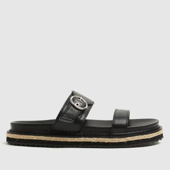 schuh black tommi buckle espadrille sandals schuh black tommi buckle espadrille sandals