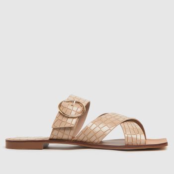 schuh natural tiny croc buckle square toe sandals schuh natural tiny croc buckle square toe sandals