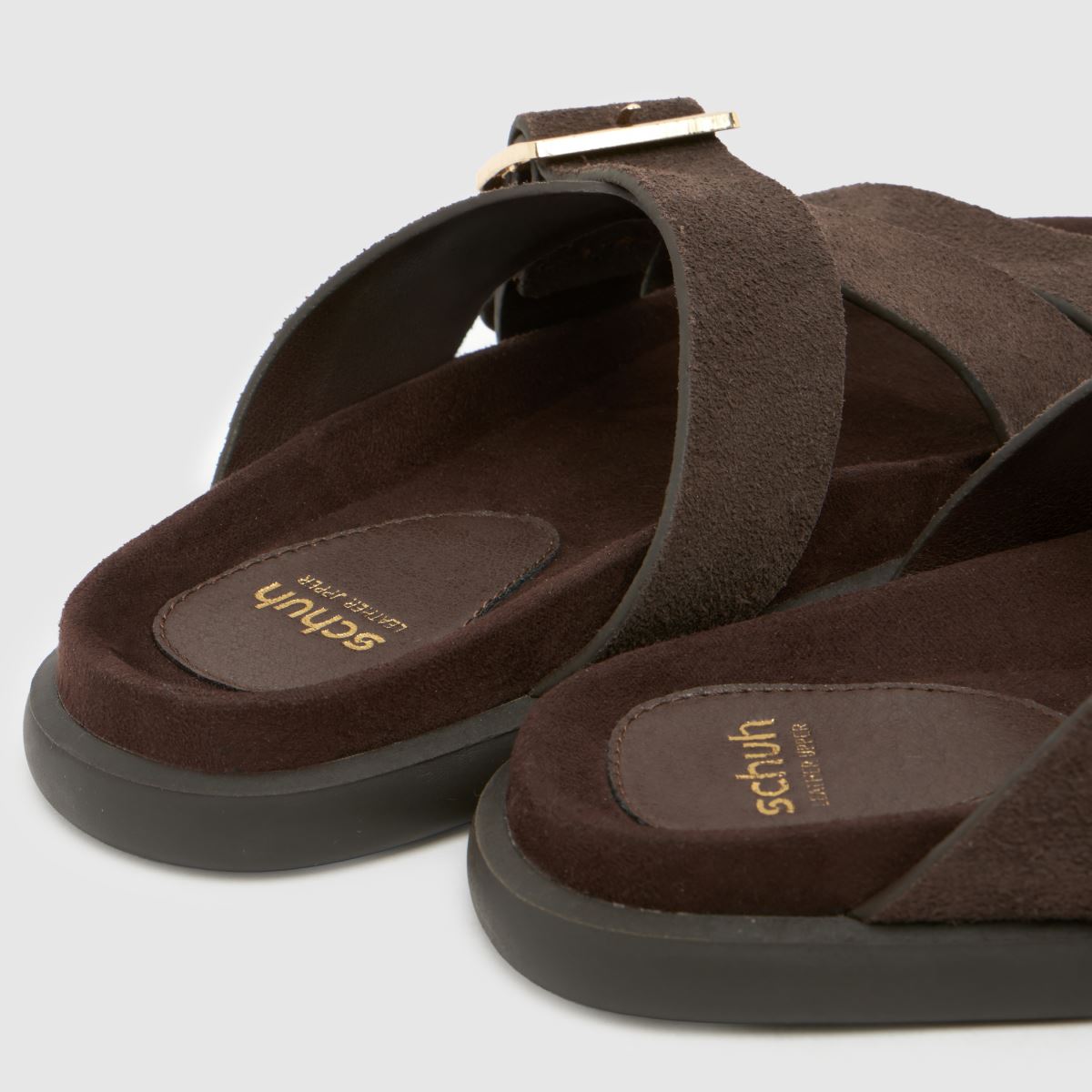 schuh Tear Suede Footbed in Brown schuh Tear Suede Footbed 7