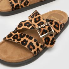 schuh Tear Leather Footbed in Beige & Brown schuh Tear Leather Footbed,4 of 4
