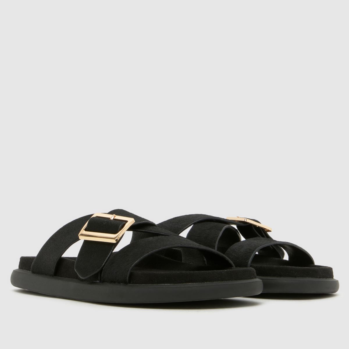 schuh Tear Leather Footbed in Black schuh Tear Leather Footbed 8