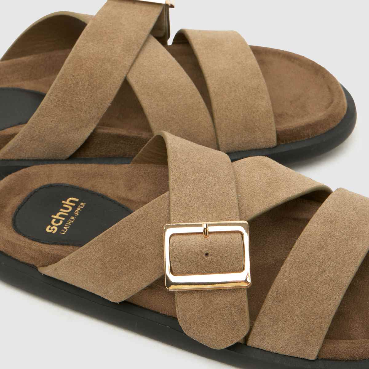 schuh Tear Suede Footbed in Taupe schuh Tear Suede Footbed 4