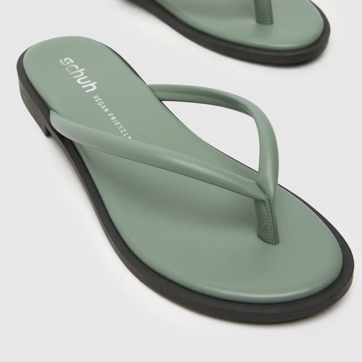 schuh Tulia Toe Post in Green schuh Tulia Toe Post 4