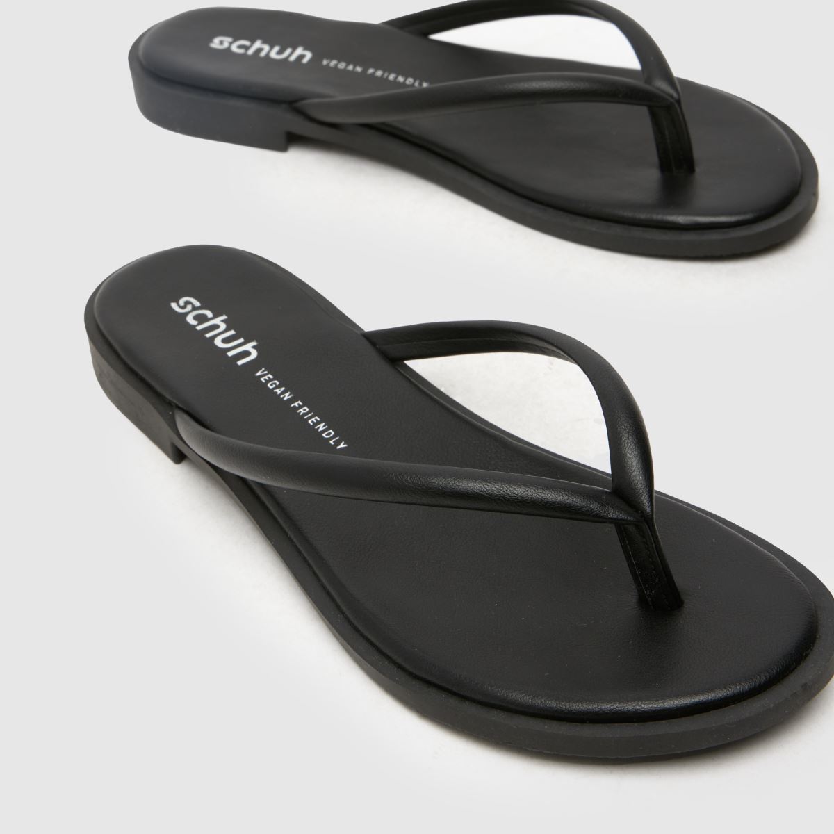 schuh Tulia Toe Post in Black schuh Tulia Toe Post 4
