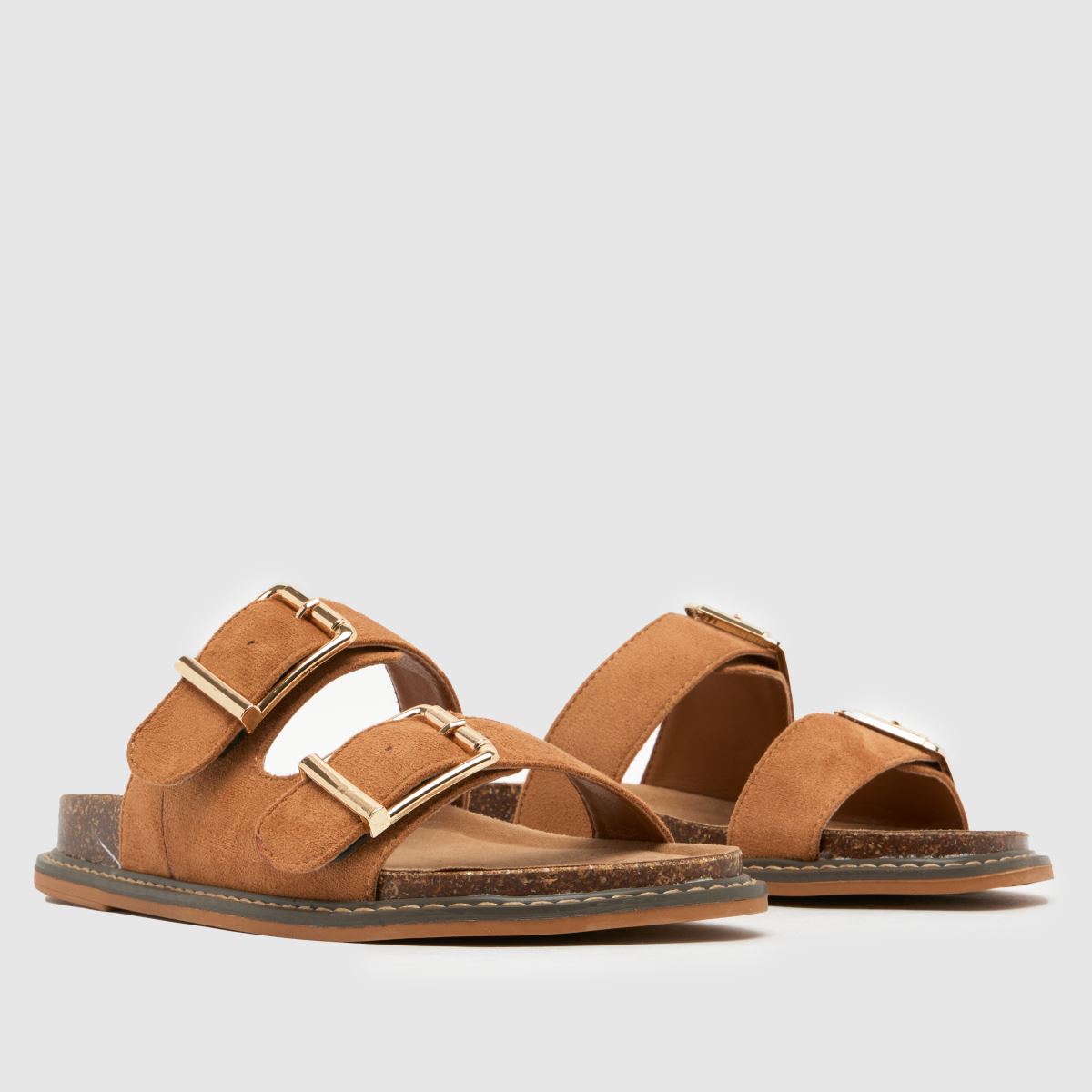 schuh Tamika Buckle Footbed in Tan schuh Tamika Buckle Footbed 8