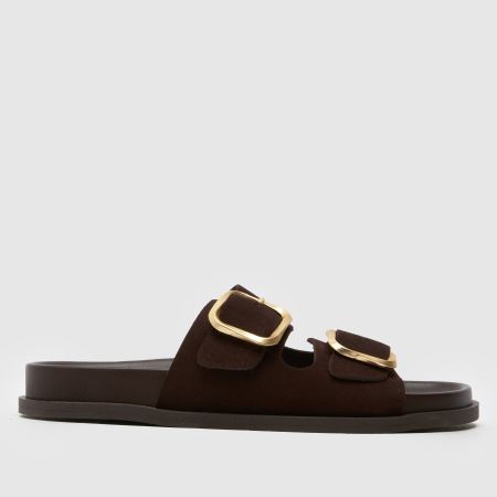 schuh tylee suede buckle footbed 1