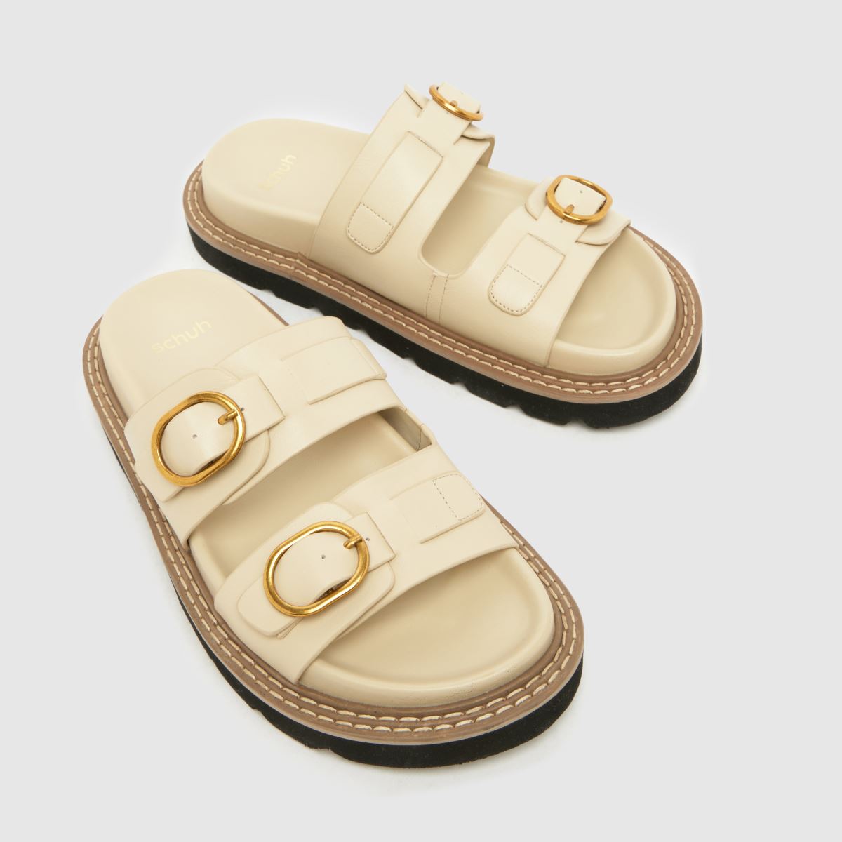 schuh Thursday Chunky Footbed in Off-White schuh Thursday Chunky Footbed 4
