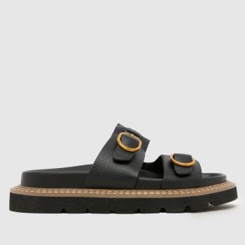 schuh Schwarz Thursday Chunky Footbed Damen Sandalen
