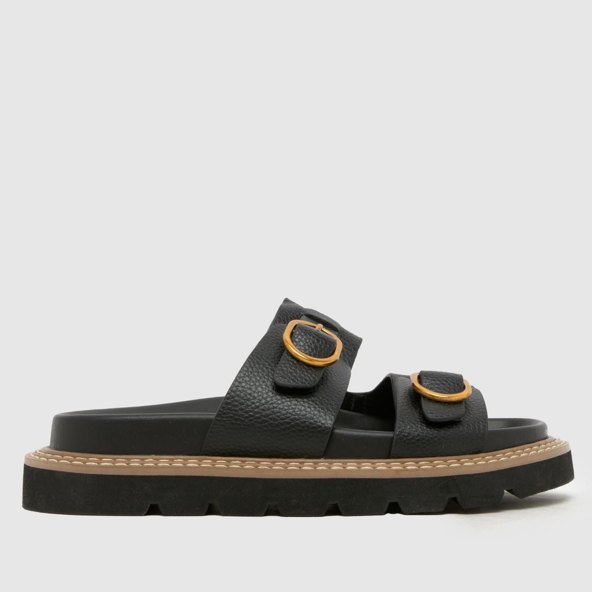 schuh Thursday Chunky Footbed in Black schuh Thursday Chunky Footbed