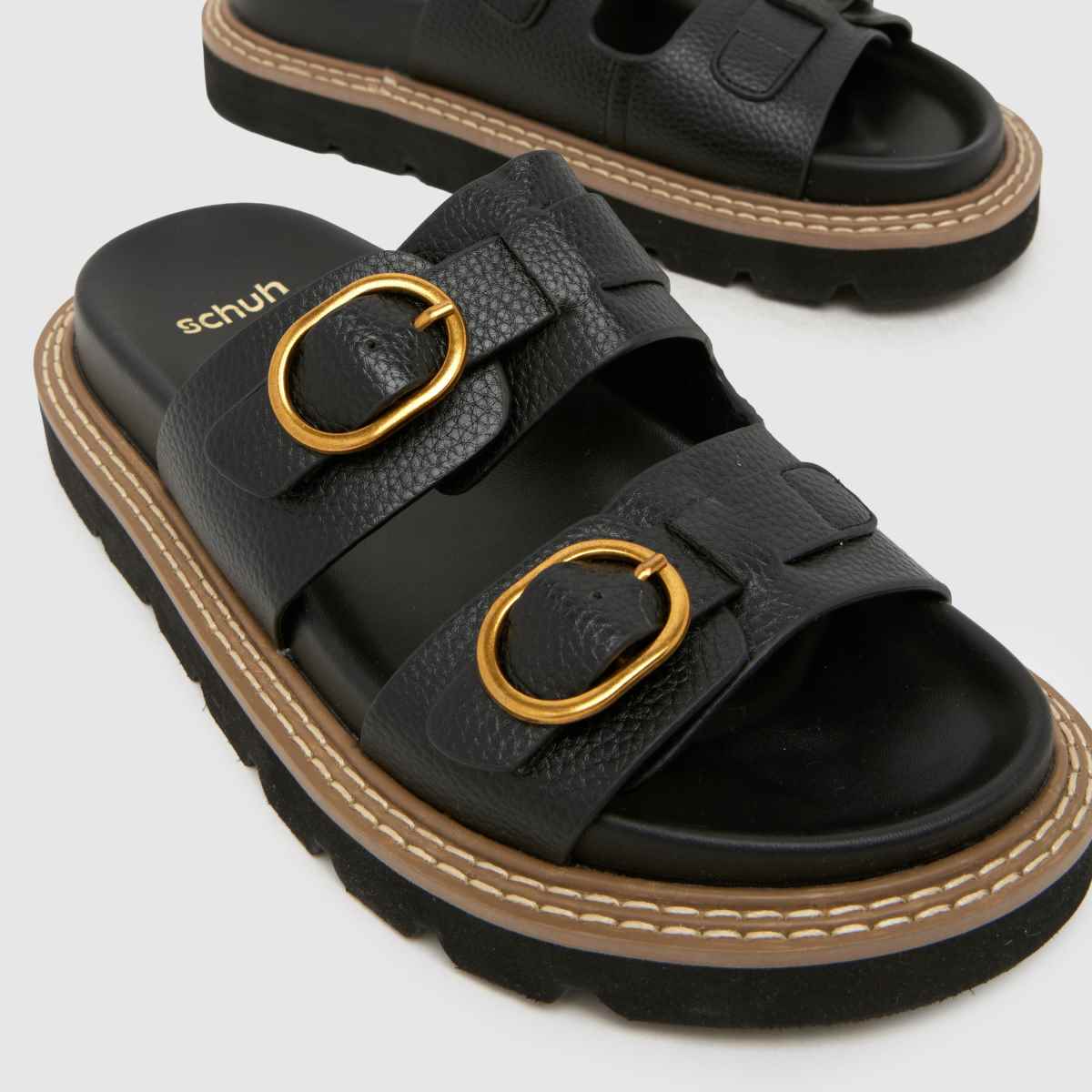 schuh Thursday Chunky Footbed in Black schuh Thursday Chunky Footbed 4