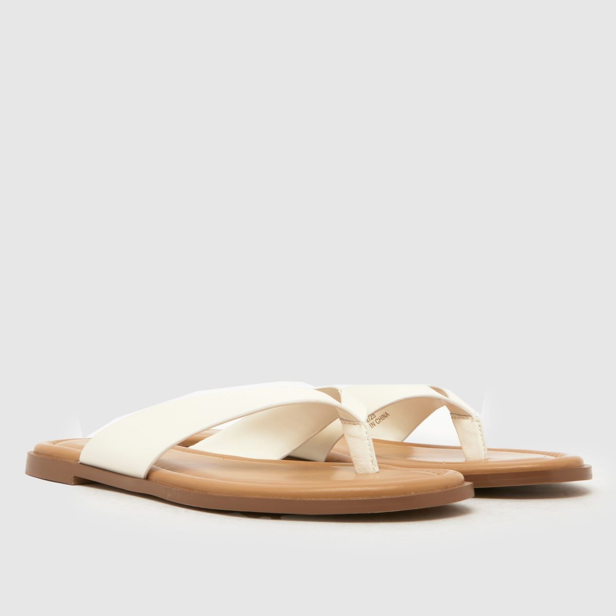 Damen schuh Weiß Thailand Leather Toe Post Sandalen schuh Thailand Leather Toe Post 3