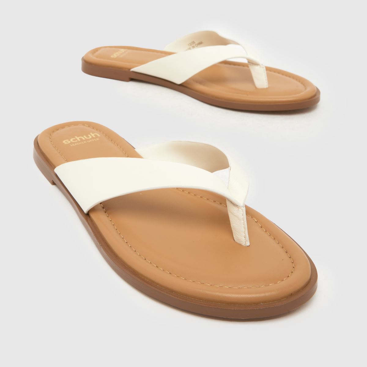 Damen schuh Weiß Thailand Leather Toe Post Sandalen schuh Thailand Leather Toe Post 4