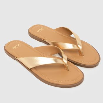 schuh Gold Thailand Leather Toe Post Damen Sandalen