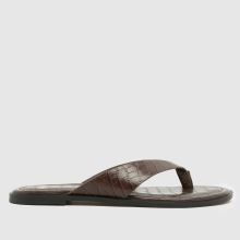 schuh Thailand Leather Toe Post in Brown schuh Thailand Leather Toe Post,2 of 4