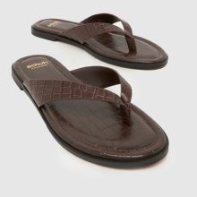 schuh Thailand Leather Toe Post in Brown schuh Thailand Leather Toe Post,3 of 4