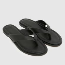 schuh Thailand Leather Toe Post in Black schuh Thailand Leather Toe Post,1 of 4