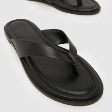schuh Thailand Leather Toe Post in Black schuh Thailand Leather Toe Post,3 of 4