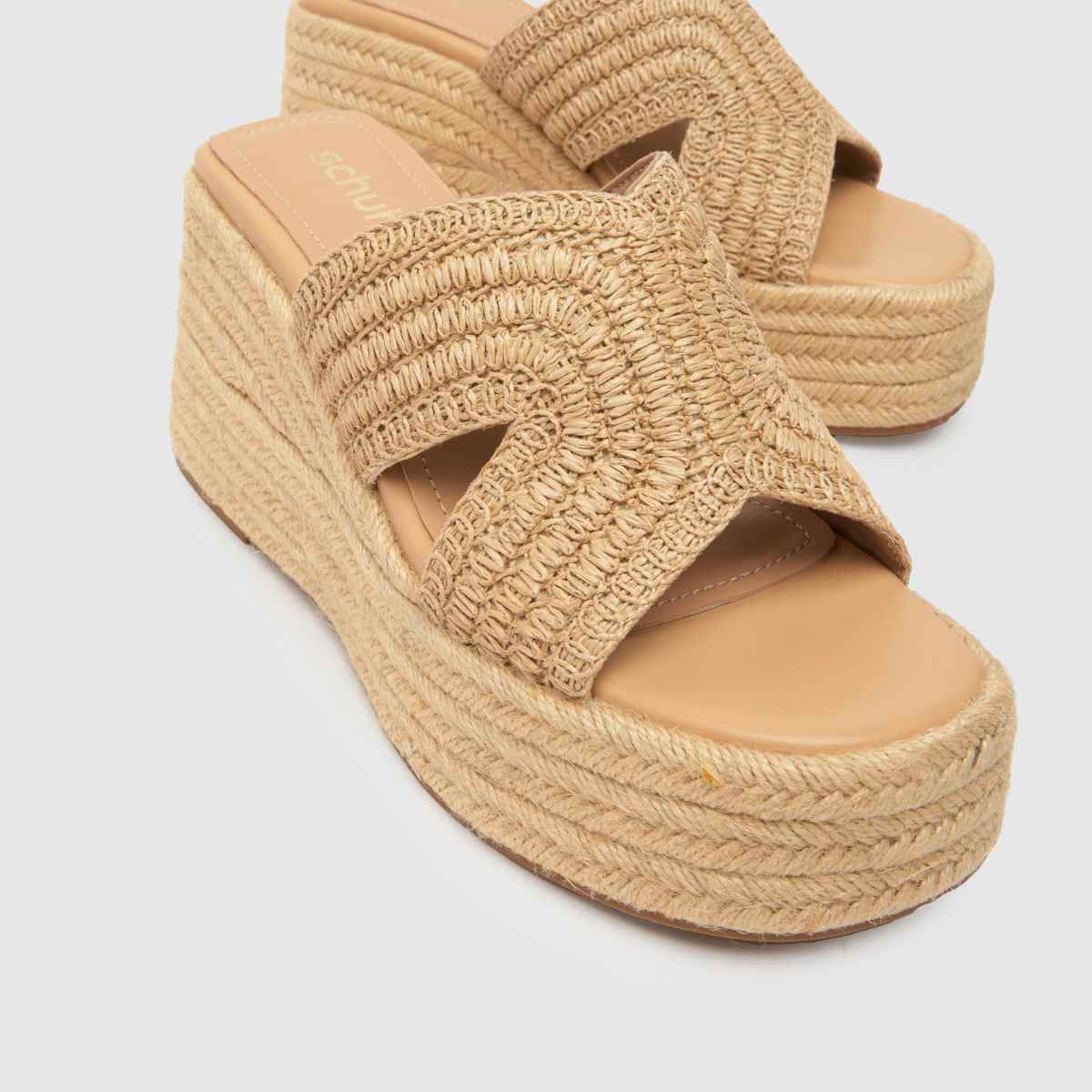 schuh Valeta Wedge in Natural schuh Valeta Wedge 4