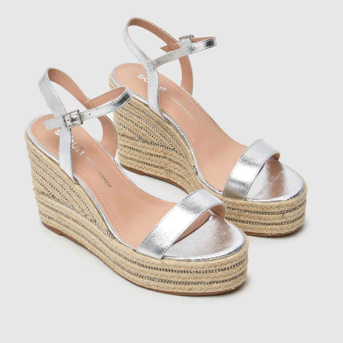 schuh Valerie Espadrille in Silver schuh Valerie Espadrille 4