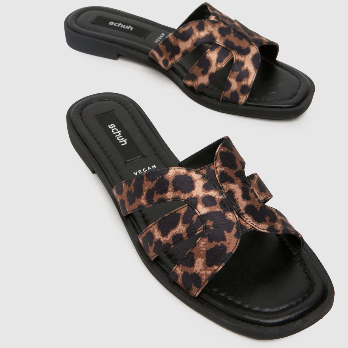 schuh Trisha Mule in Black & Brown schuh Trisha Mule 4