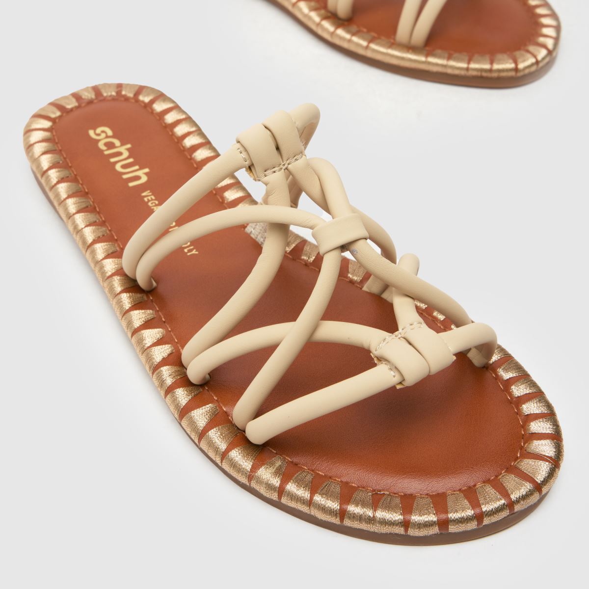 schuh Tevin Strappy Mule in Natural schuh Tevin Strappy Mule 4