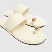 schuh Thyme Metal Toe Loop in White schuh Thyme Metal Toe Loop,3 of 4