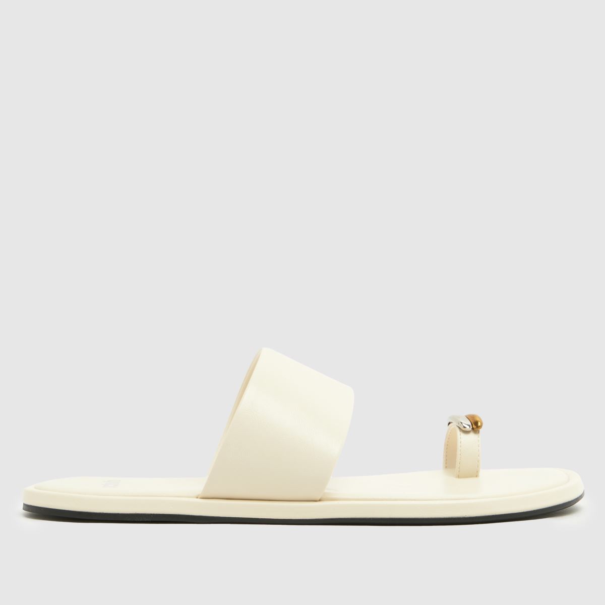 schuh Thyme Metal Toe Loop in White schuh Thyme Metal Toe Loop 8