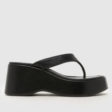 schuh Tonio Chunky Toe Post in Black schuh Tonio Chunky Toe Post,1 of 4