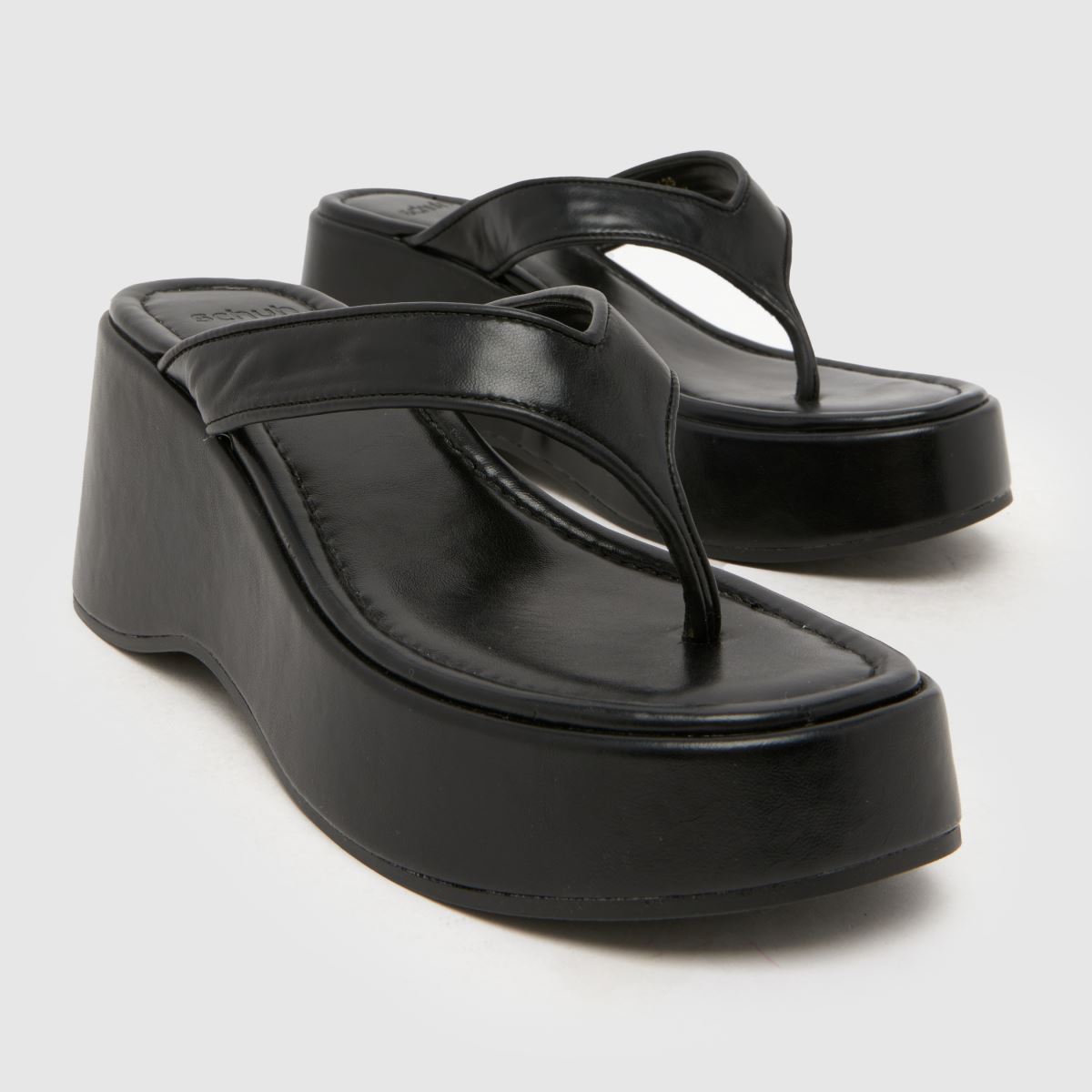 schuh Tonio Chunky Toe Post in Black schuh Tonio Chunky Toe Post 4