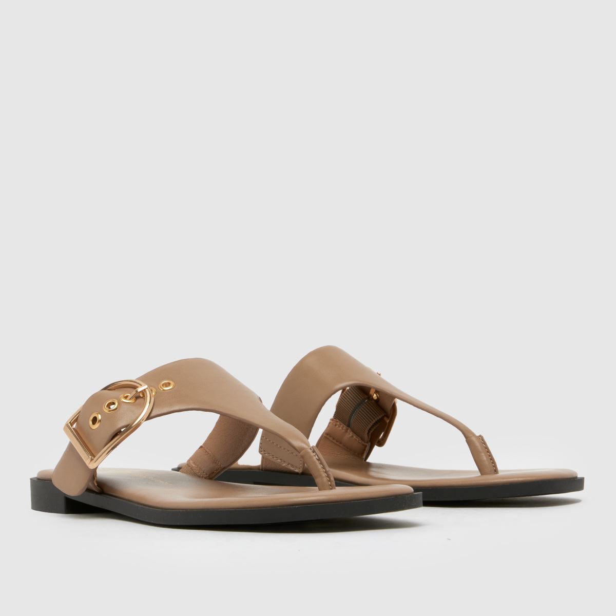 schuh Teena Buckle Toe Post in Natural schuh Teena Buckle Toe Post 3