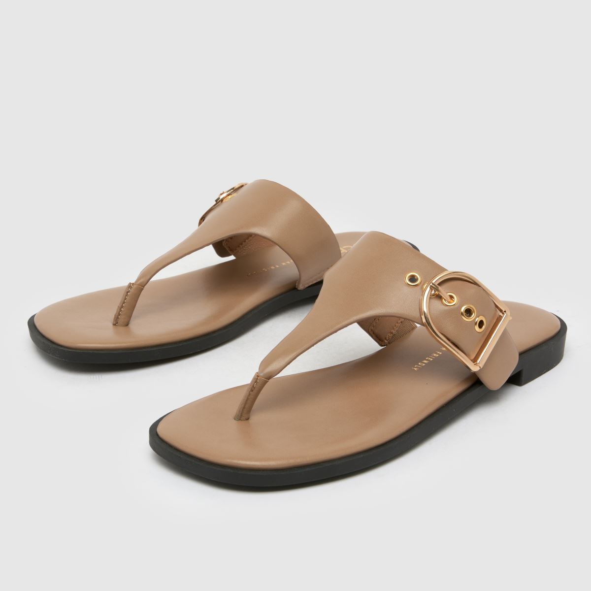 schuh Teena Buckle Toe Post in Natural schuh Teena Buckle Toe Post 4