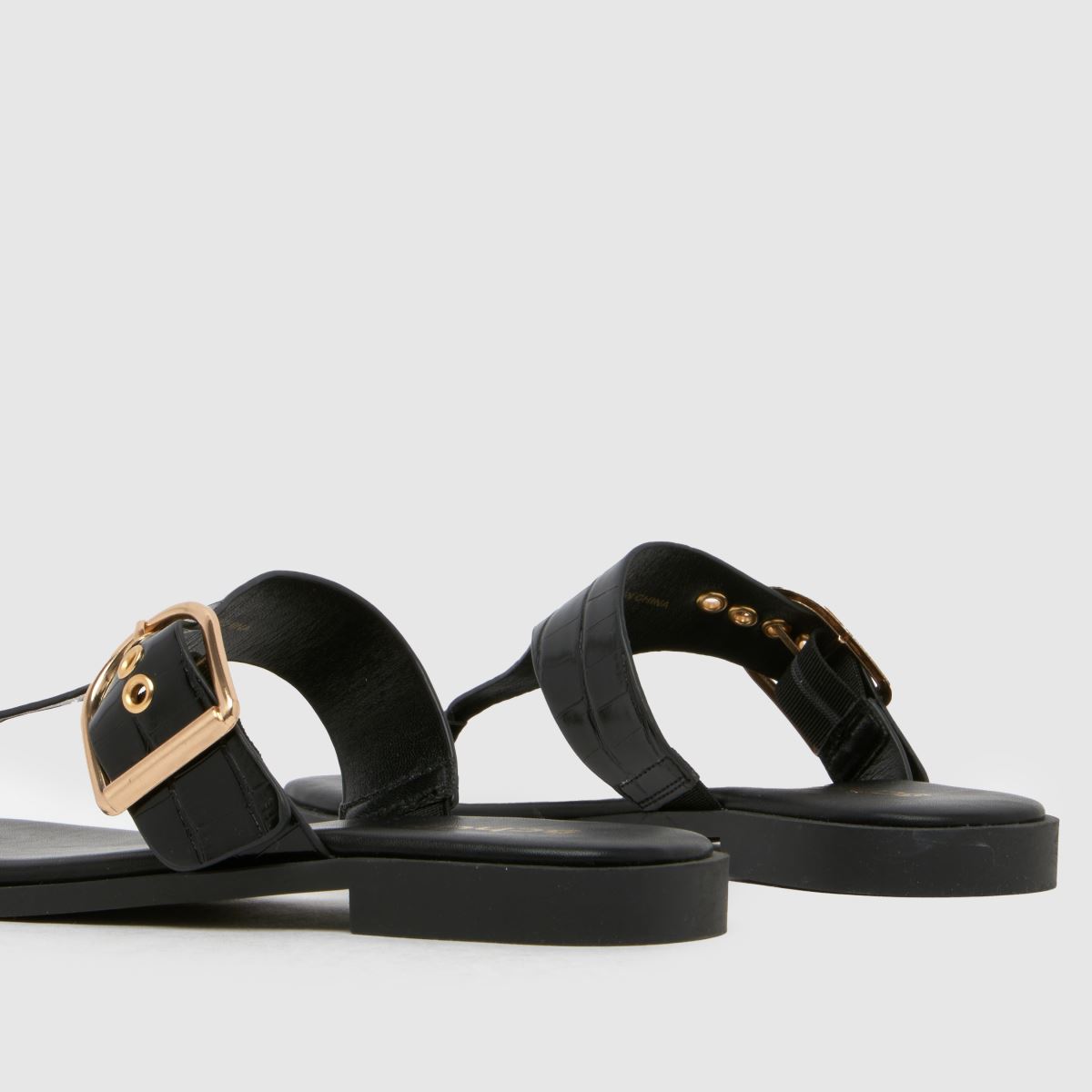 schuh Teena Buckle Toe Post in Black schuh Teena Buckle Toe Post 7