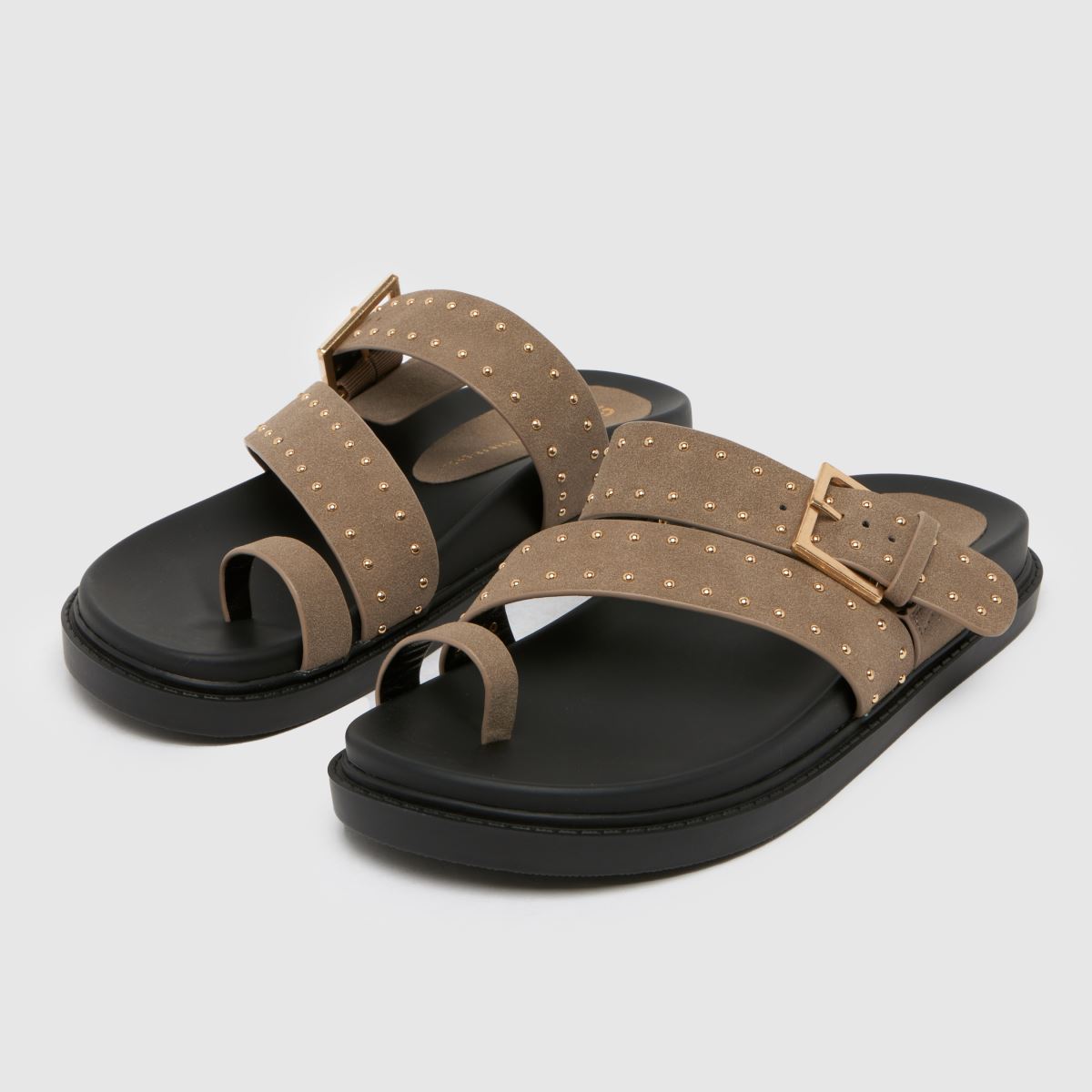 schuh Tarha Studded Footbed in Beige schuh Tarha Studded Footbed 4