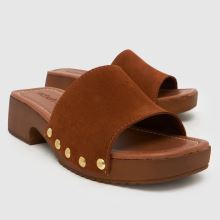 schuh Verity Suede Clog in Tan schuh Verity Suede Clog,3 of 4