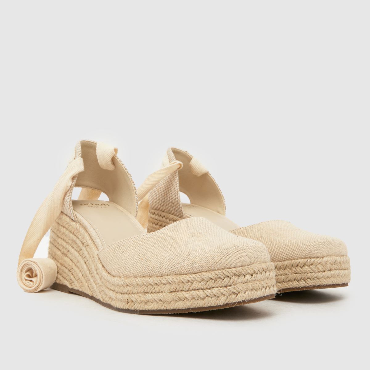 schuh Wide Fit Veronica Espadrille in Natural schuh Veronica Espadrille 3