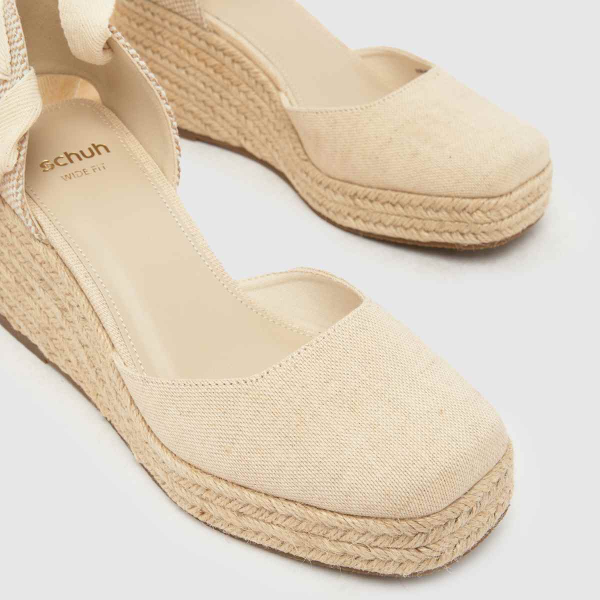 schuh Wide Fit Veronica Espadrille in Natural schuh Veronica Espadrille 4