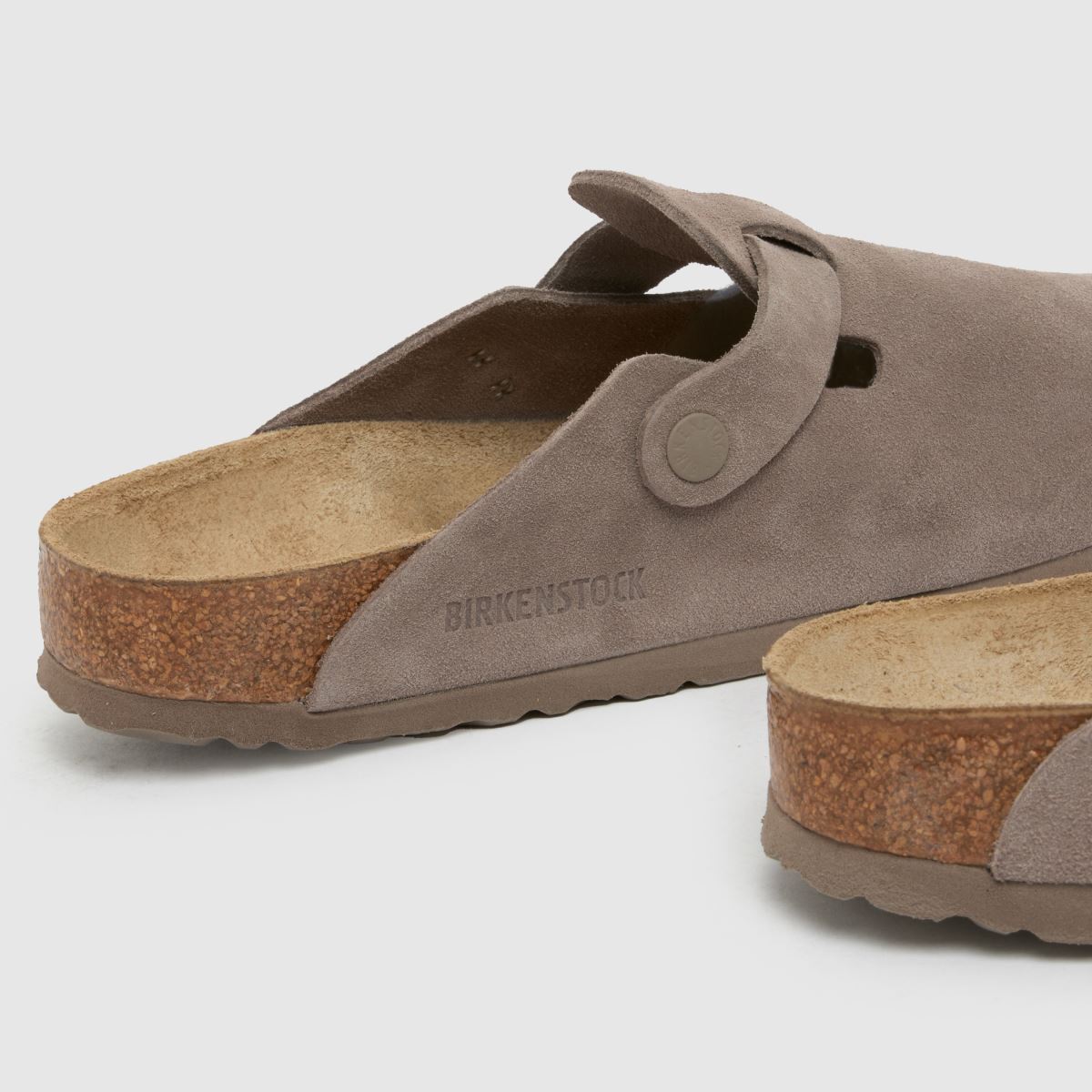 Womens Grey Taupe BIRKENSTOCK Boston Clog Narrow Fit Sandals | schuh