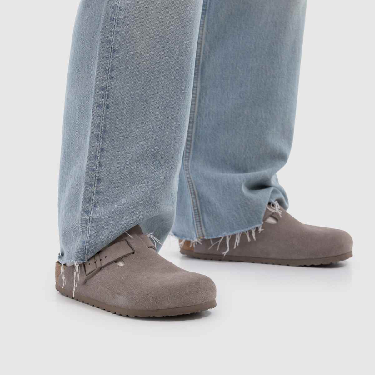 BIRKENSTOCK Boston Clog in Grey Taupe BIRKENSTOCK Boston Clog 8