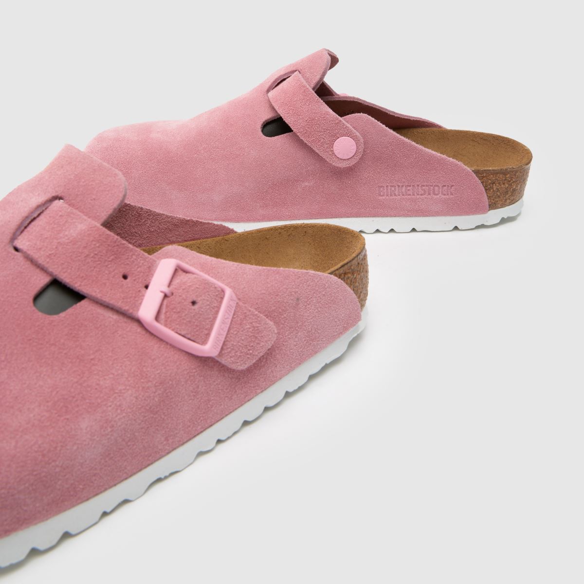 Womens Pale Pink BIRKENSTOCK Boston Clog Sandals | schuh