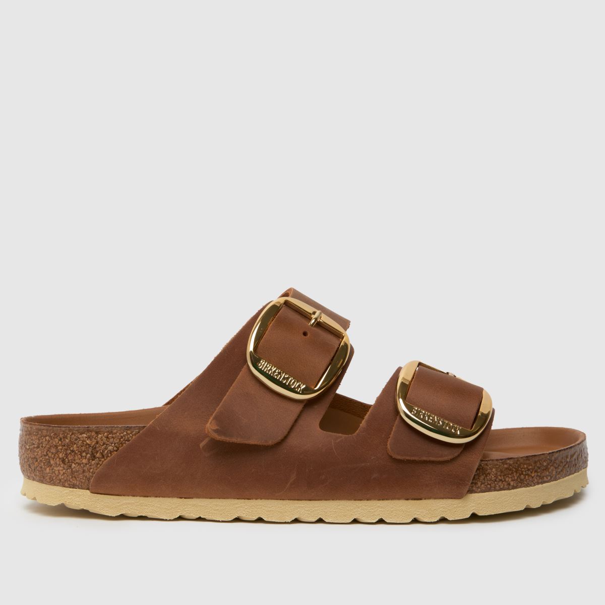 BIRKENSTOCK Arizona Big Buckle Sandals in Cognac