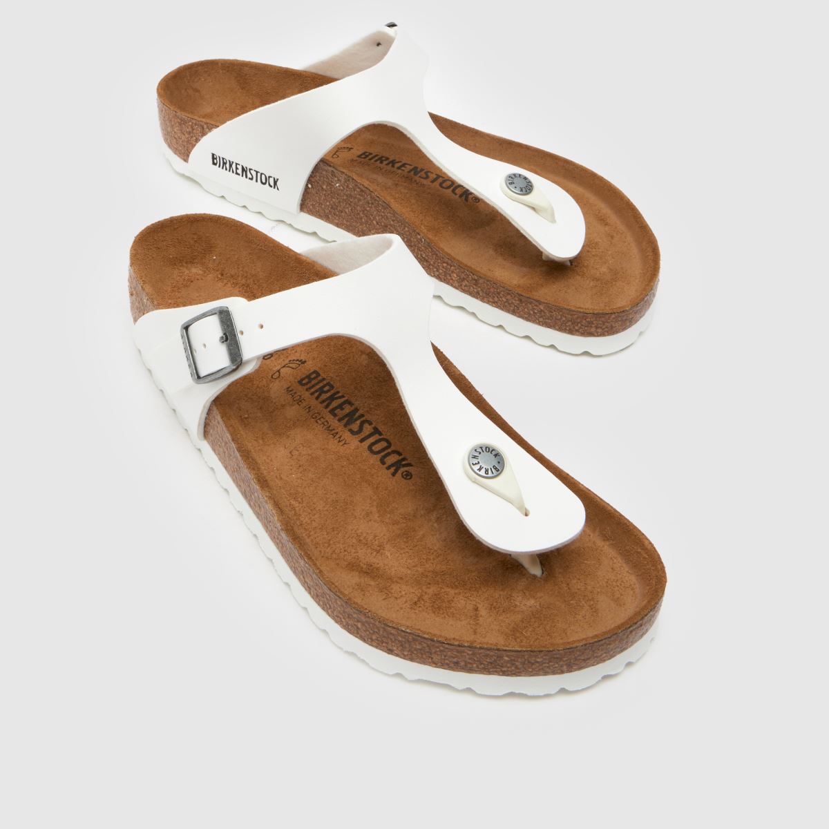 Click to view product details and reviews for Birkenstock Gizeh Sandals In White. Click to view product details and reviews for Birkenstock Gizeh Sandals In White.