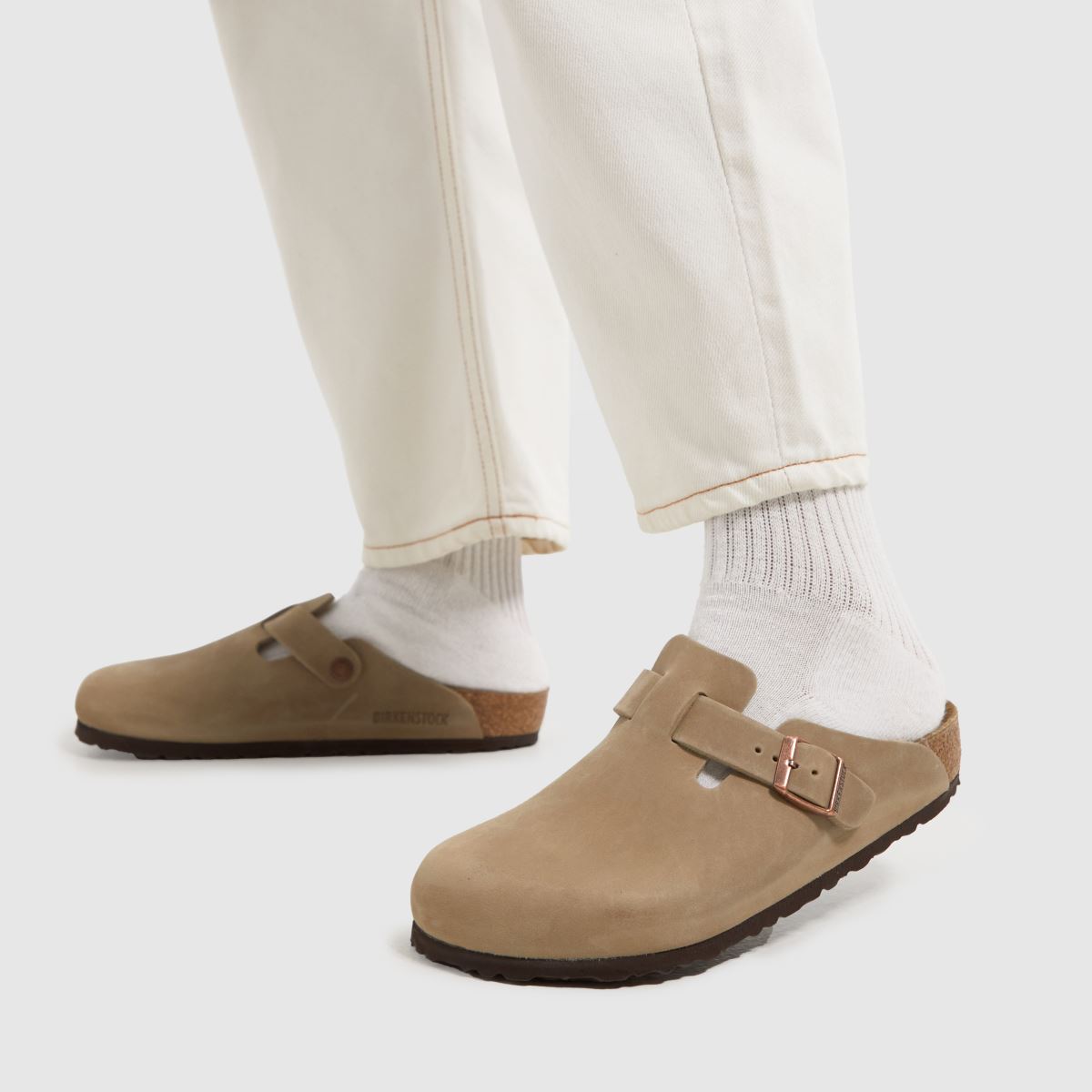BIRKENSTOCK Boston Clog Sandals in Tobacco Brown