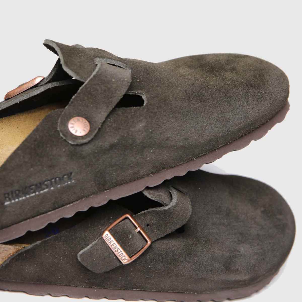 womens brown birkenstock boston sfb sandals | schuh