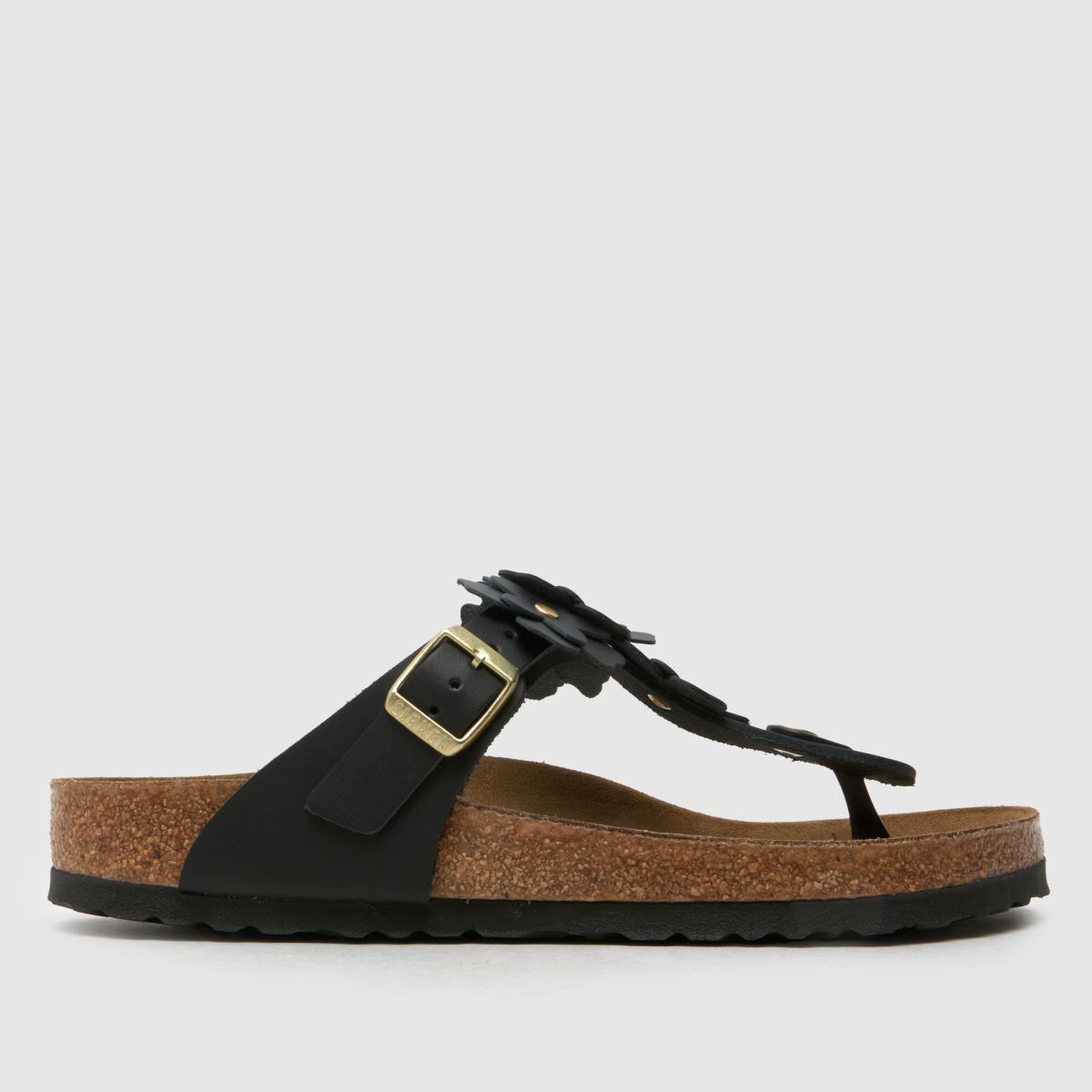 BIRKENSTOCK Gizeh Flowers Sandals in Black
