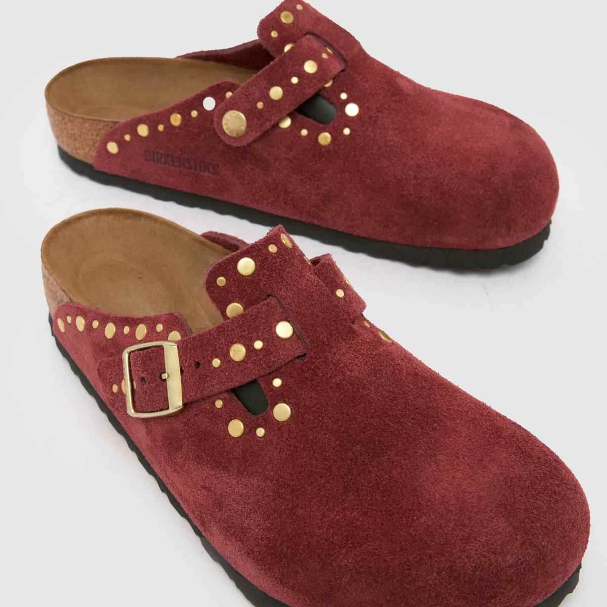 Damen BIRKENSTOCK Weinrot Boston Rivet Sandalen BIRKENSTOCK Boston Rivet 4