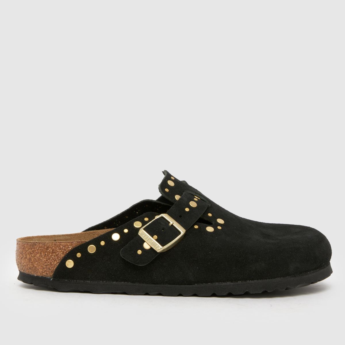 BIRKENSTOCK Boston Rivet Sandals in Black
